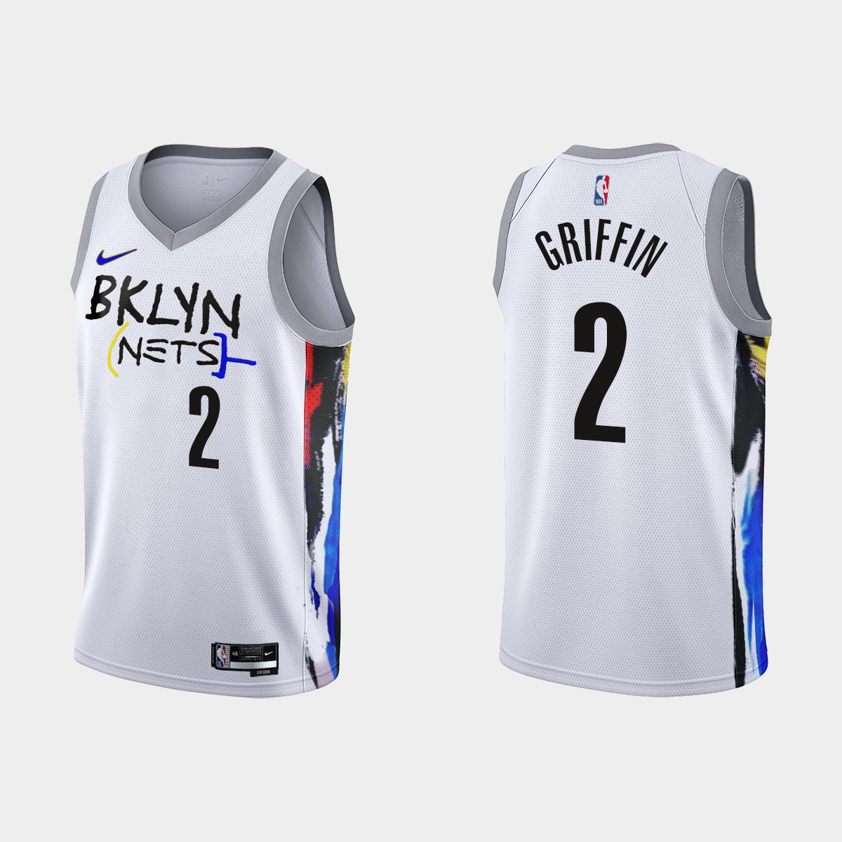 2022-23 Brooklyn Nets Blake Griffin 2 City Edition White Swingman Men Stitched Jersey