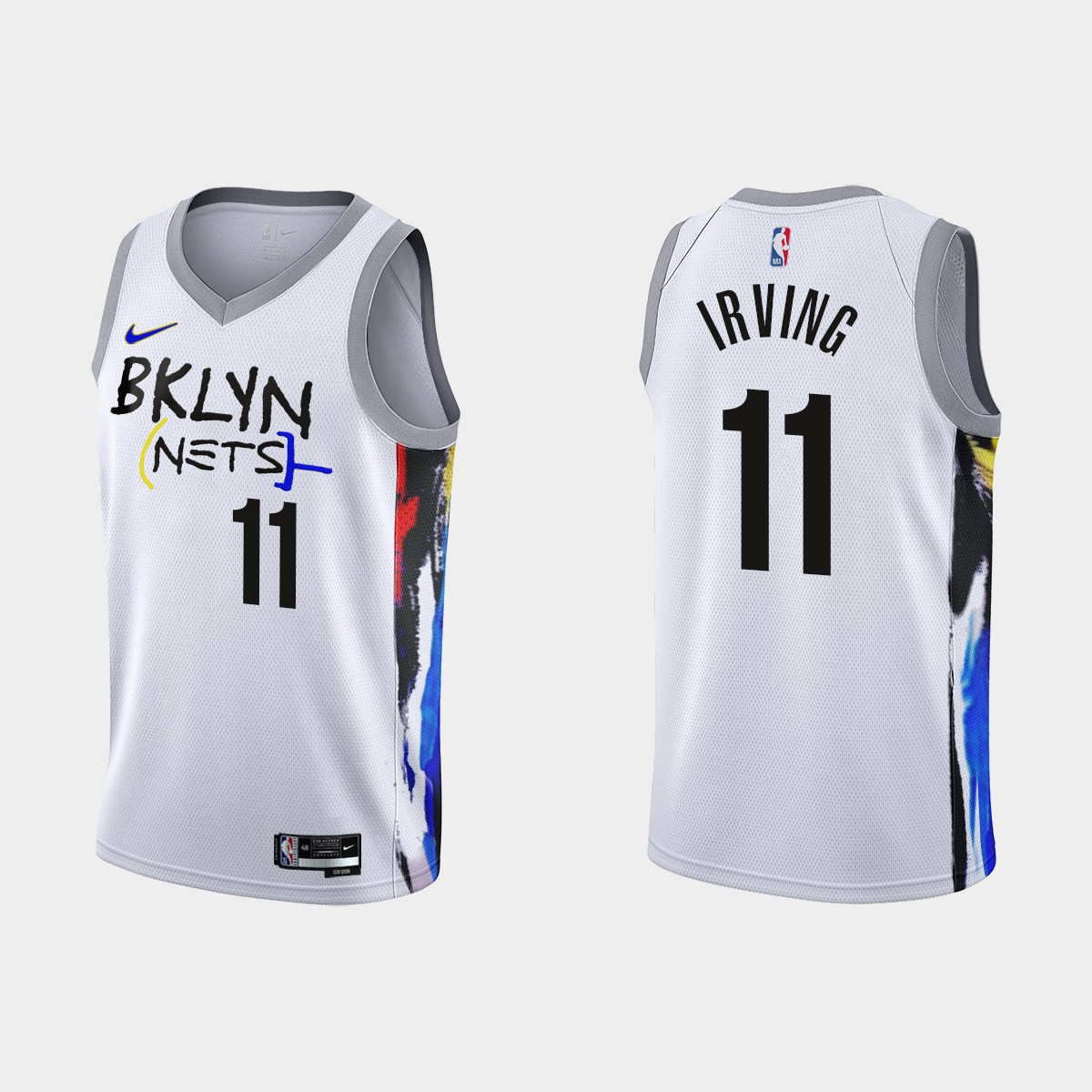 2022-23 Brooklyn Nets Kyrie Irving 11 City Edition White Swingman Men Stitched Jersey