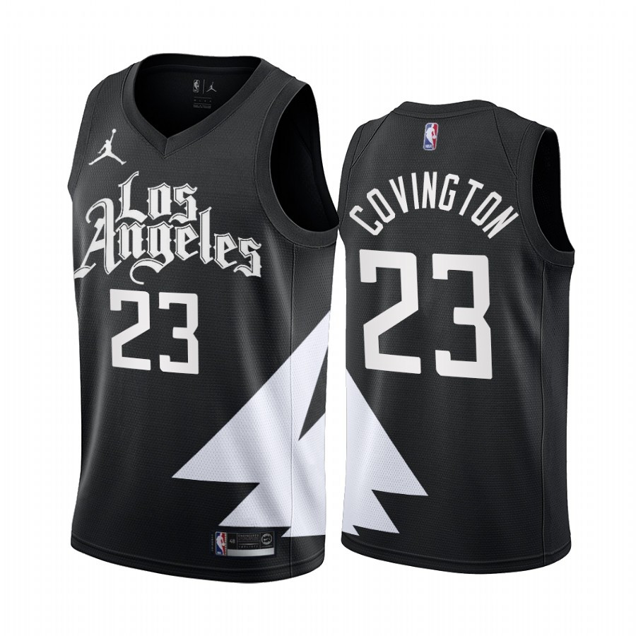 2022-23 Los Angeles Clippers Robert Covington 23 Black Statement Edition Stitched Jersey