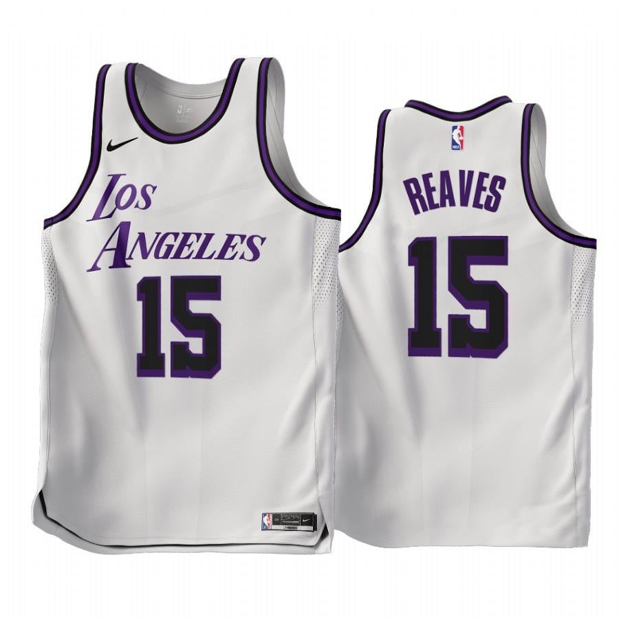 2022-23 Los Angeles Lakers Austin Reaves 15 White City Edition Jersey – Men Jersey