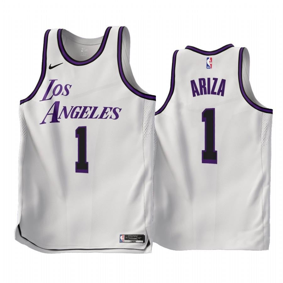 2022-23 Los Angeles Lakers Trevor Ariza 1 White City Edition Jersey – Men Jersey