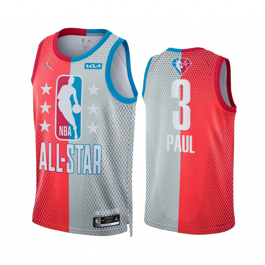 2022 All-Star Game Chris Paul 3 Swingman Stitched Jersey – Maroon Gray Split Limited