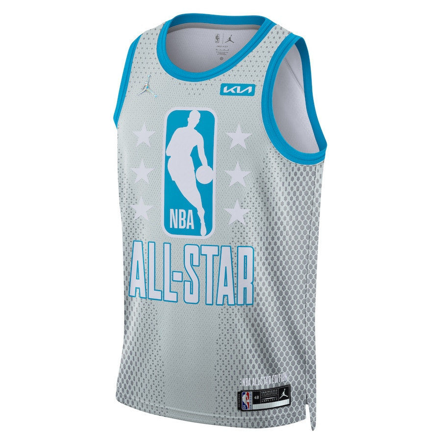 2022 All-Star Game Custom Swingman Stitched Jersey – Gray