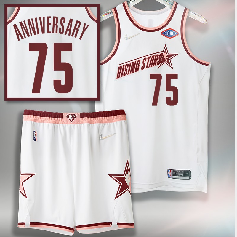 2022 Clorox Rising Stars NBA Jersey White Shorts Set Uniform