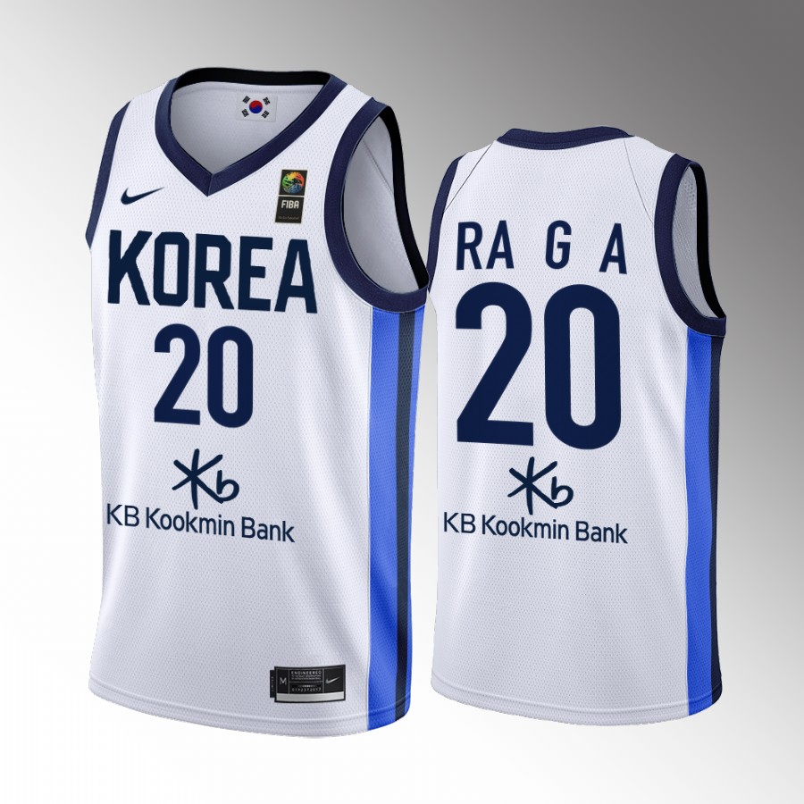 2022 FIBA World Cup South Korea #20 Guna RA Men Jersey White Home
