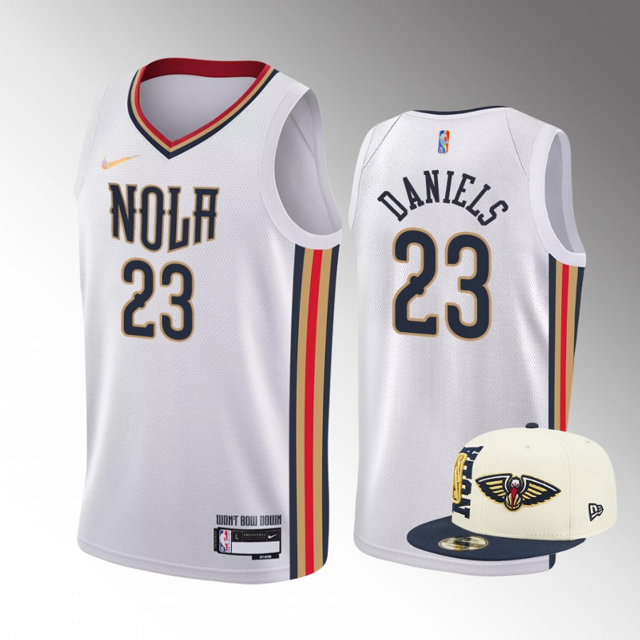 2022 NBA Draft Dyson Daniels New Orleans Pelicans White Jersey City Edition
