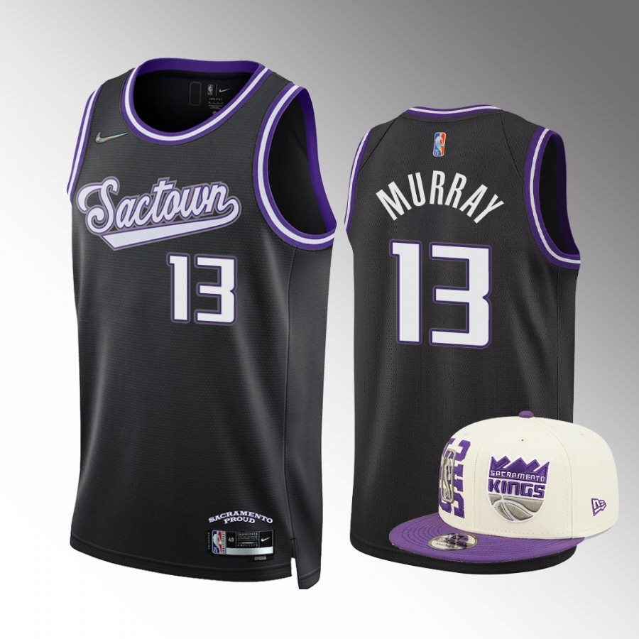 2022 NBA Draft Keegan Murray Sacramento Kings Black Jersey City Edition