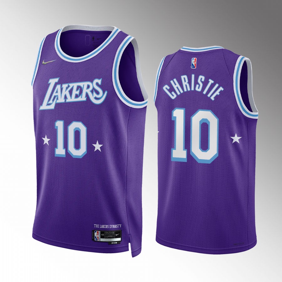 2022 NBA Draft Max Christie Los Angeles Lakers Purple Jersey City Edition