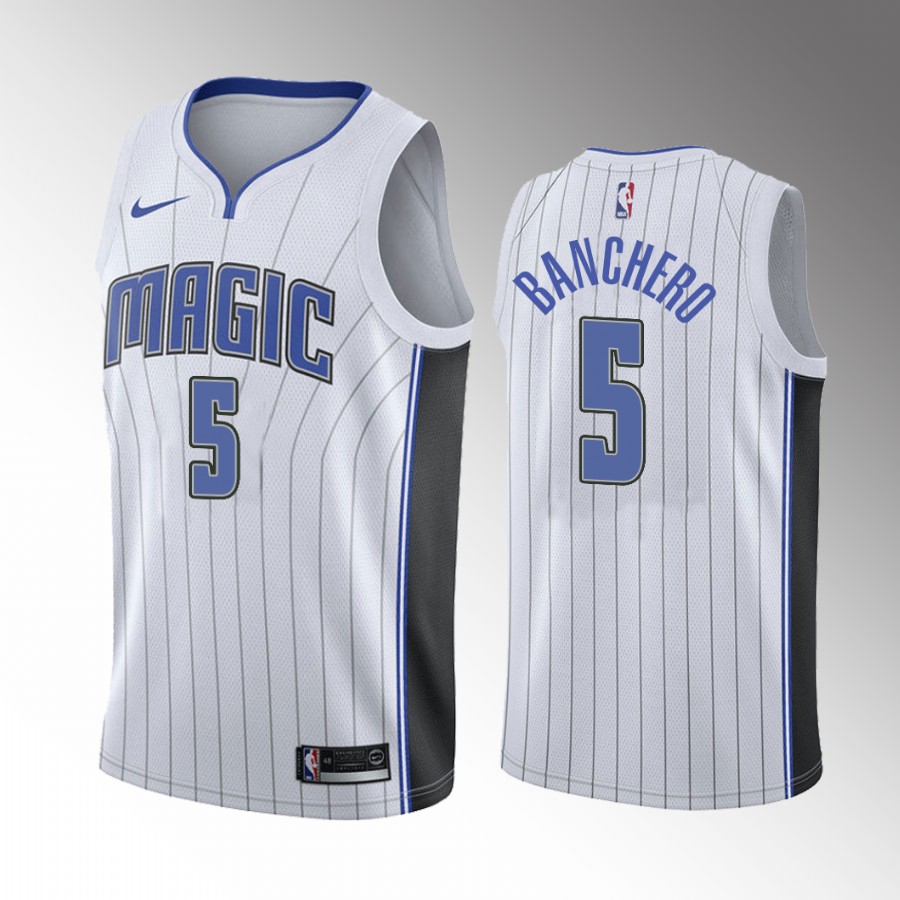 2022 NBA Draft No.1 Paolo Banchero Orlando Magic White Jersey Association Edition