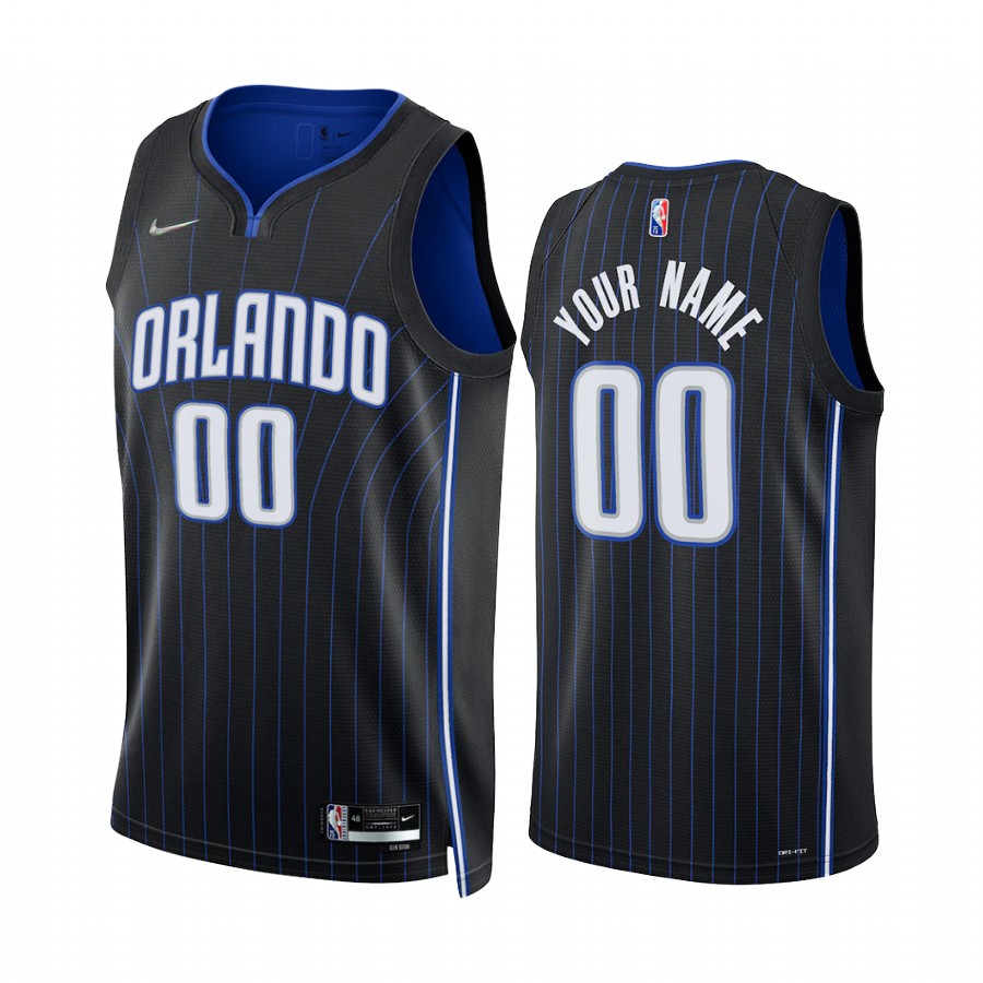 2022 Orlando Magic Custom Black Icon Edition #00 Jersey