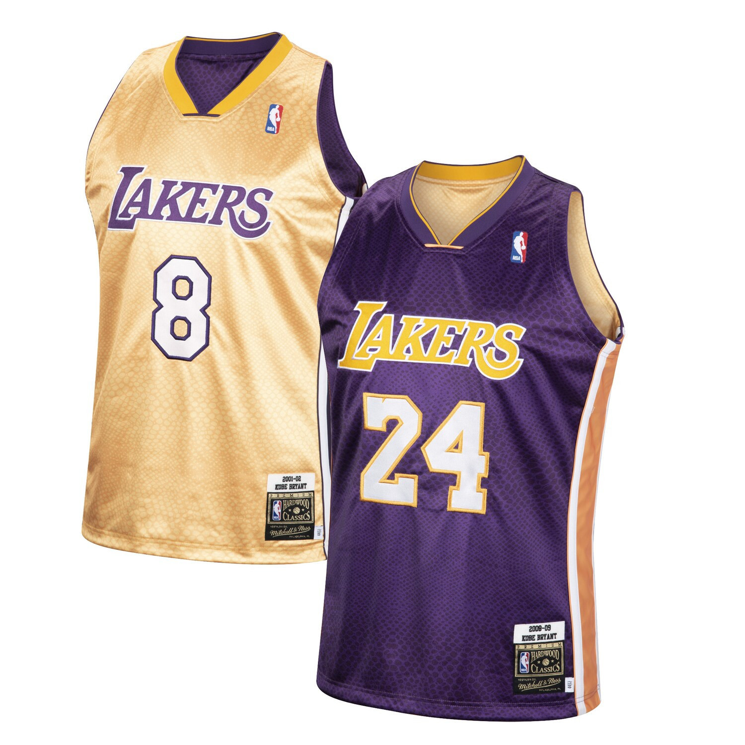 2023 Kobe Bryant Los Angeles Lakers Collection Reversible Jersey - All Stitched