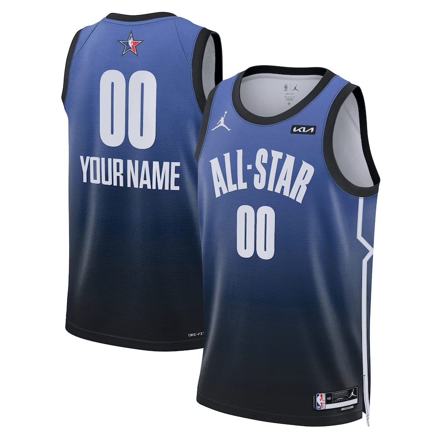 2023 NBA All-Star Game Custom 00 Swingman Stitched Jersey – Men, Blue
