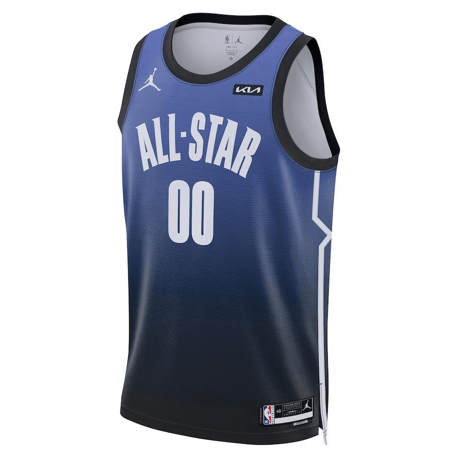 2023 NBA All-Star Game Custom 00 Swingman Stitched Jersey – Men, Blue