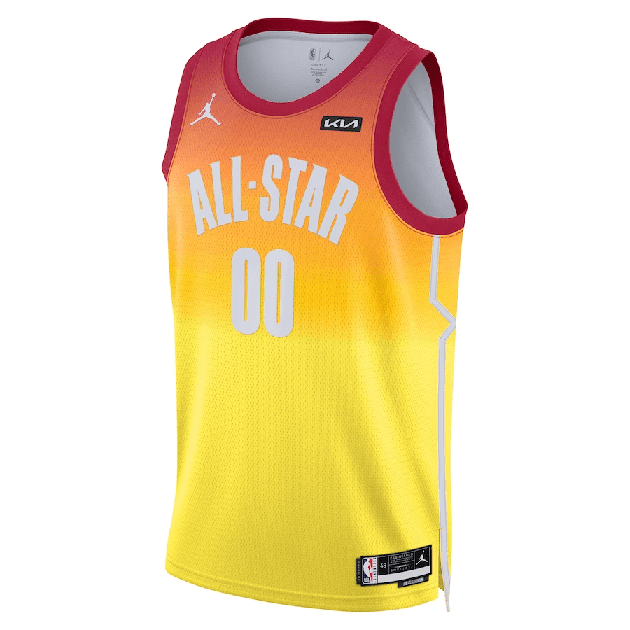 2023 NBA All-Star Game Custom 00 Swingman Stitched Jersey – Men, Orange