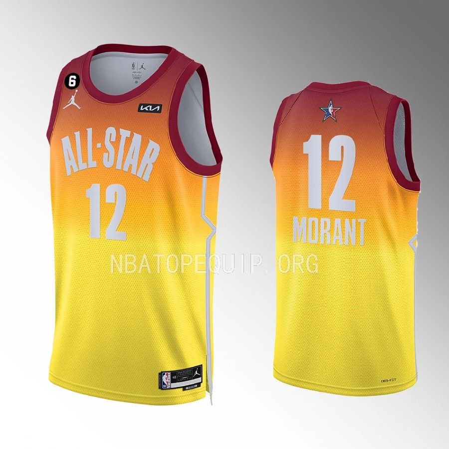 2023 NBA All-Star Ja Morant Memphis Grizzlies Red #12 Jersey Western Conference