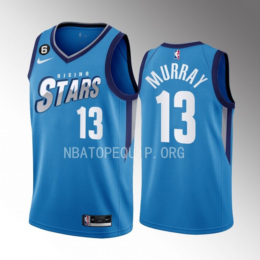 2023 NBA Rising Stars Keegan Murray Blue Men’s Uniform Sacramento Kings #13 Jersey
