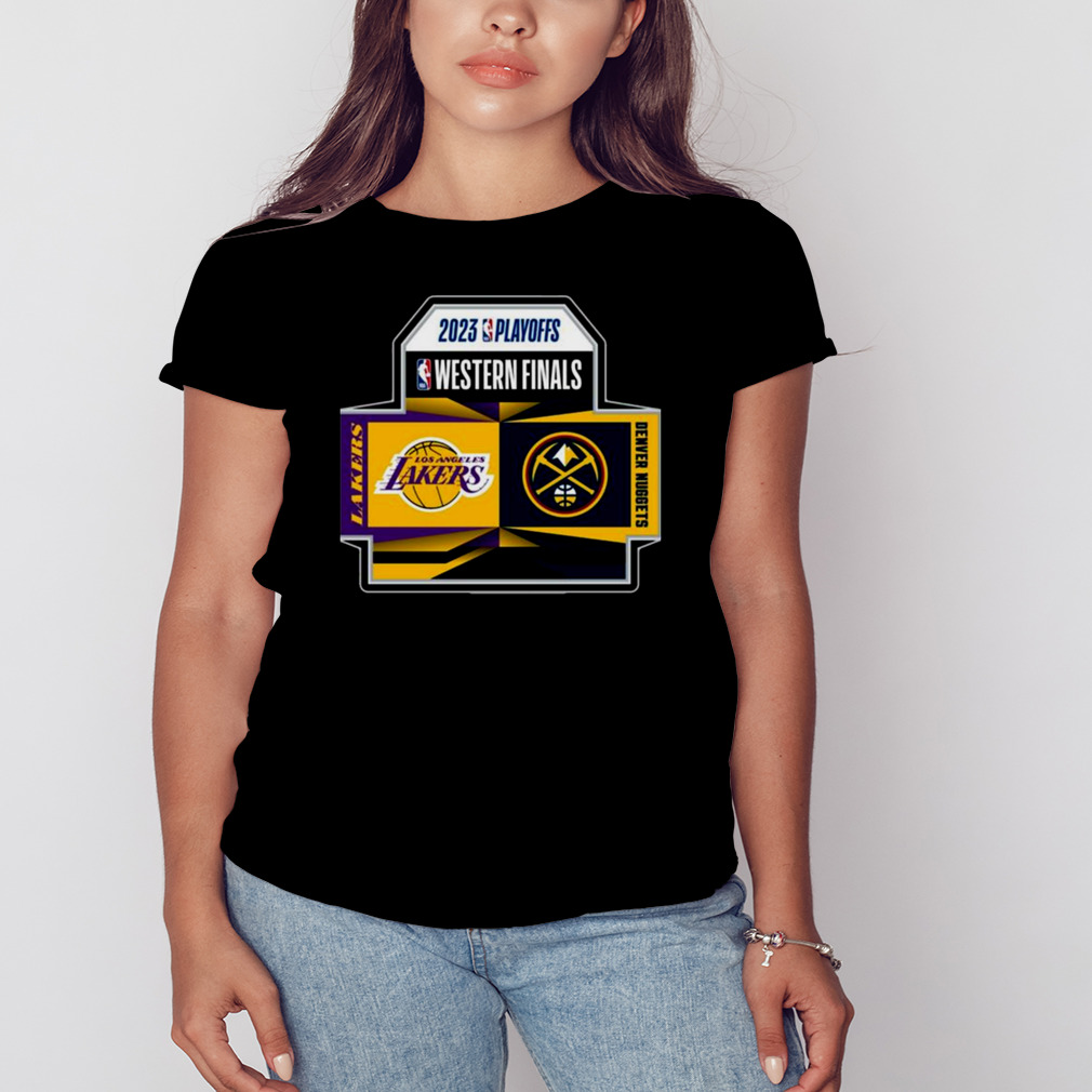 2023 NBA Western Conference 2 Team LOs Angles Lakers Vs Denver Nuggets Shirt