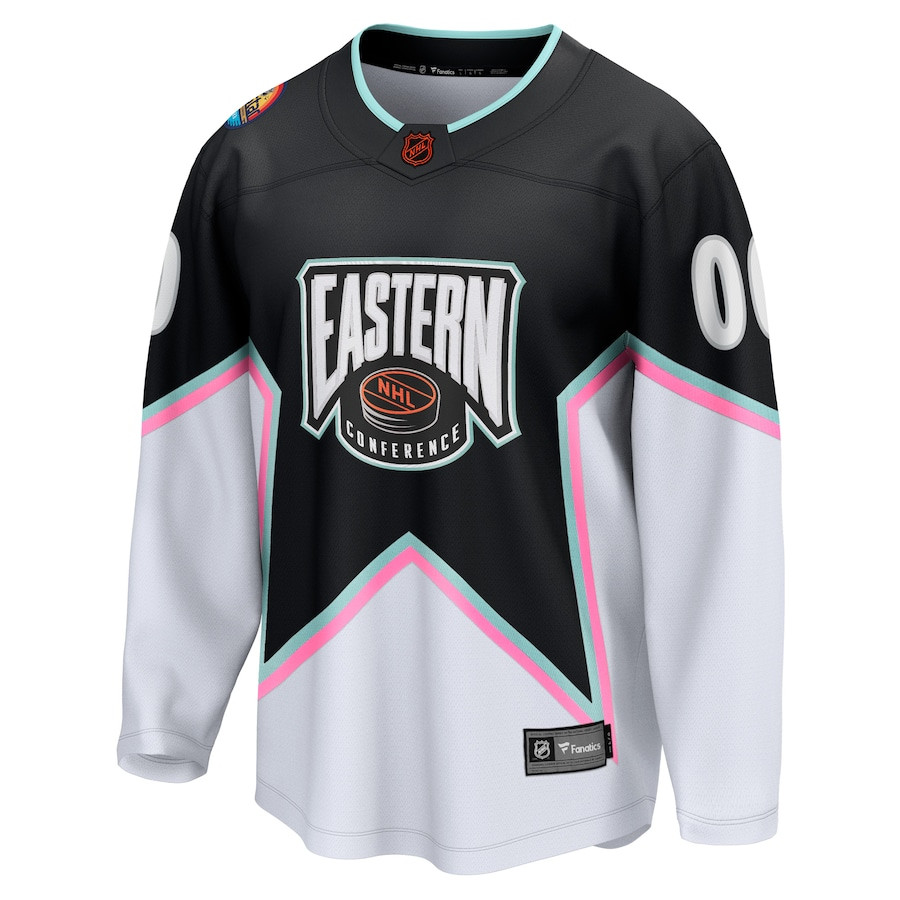 2023 NHL All-Star Game Logo – Eastern Conference Custom Stitched Jersey – Black