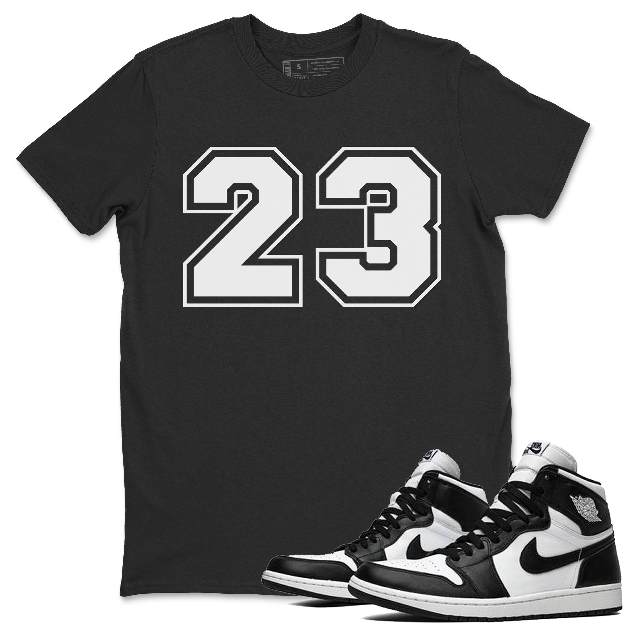 23 Unisex Tshirt – Air Jordan 1 Black White
