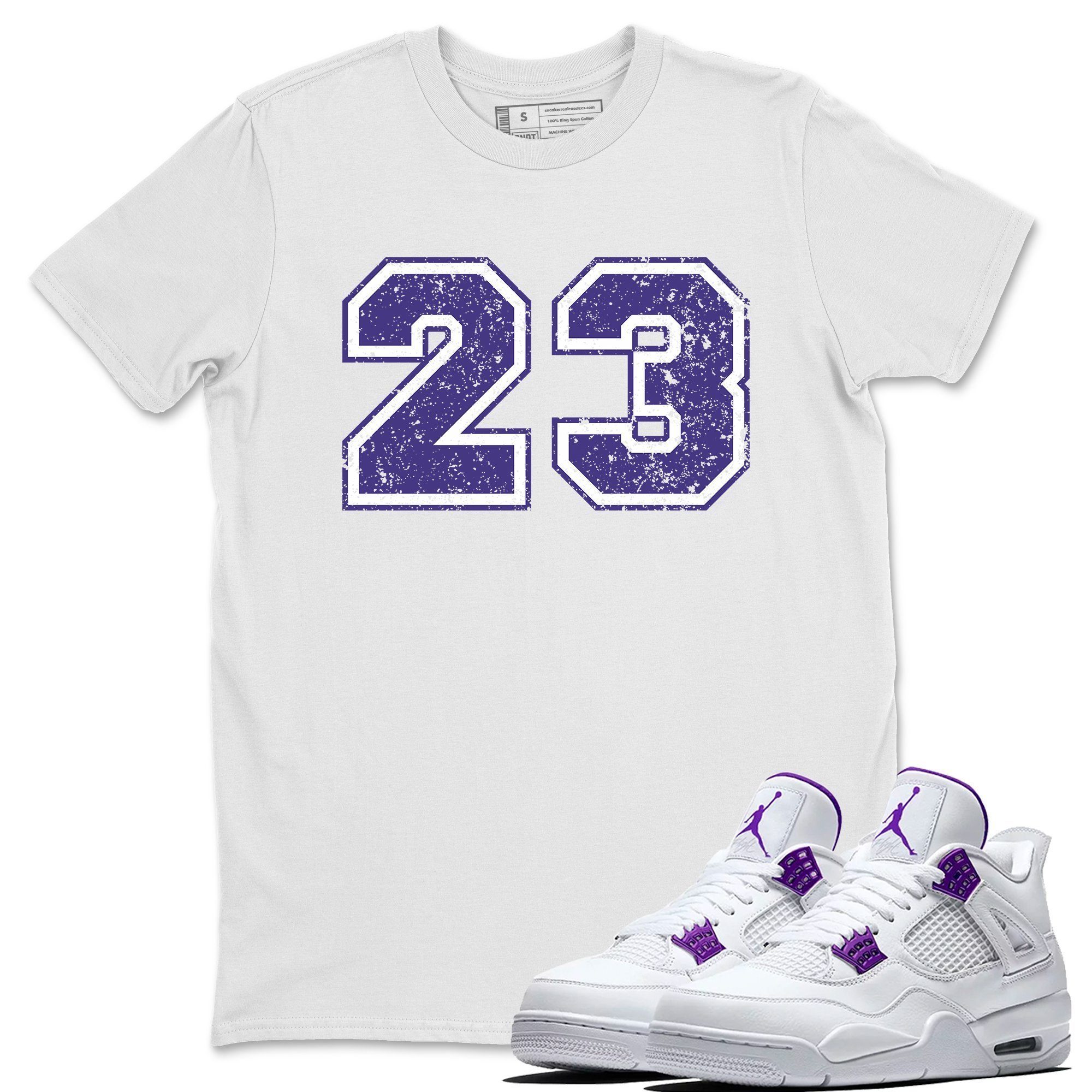 23 Unisex Tshirt – Air Jordan 4 Court Purple