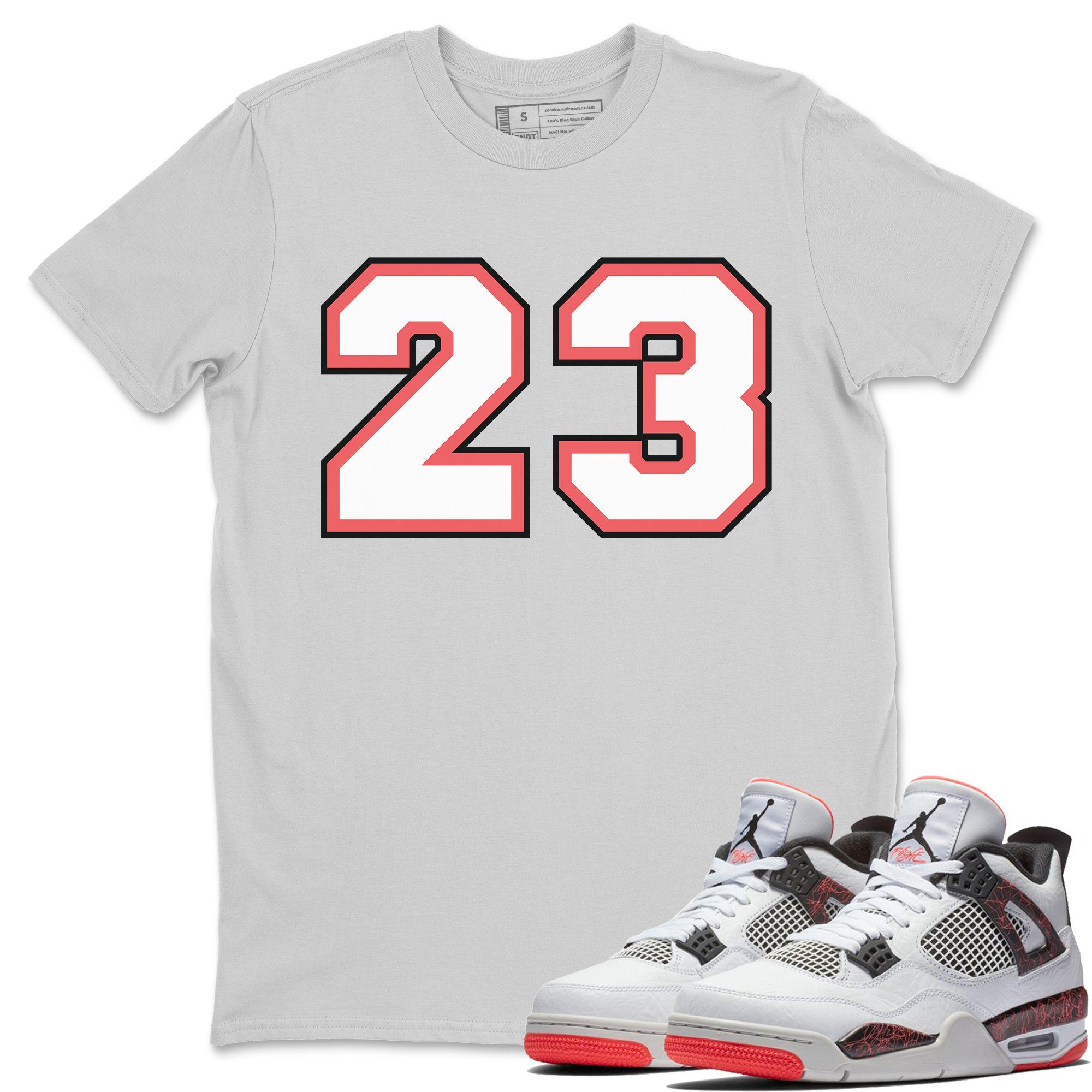 23 Unisex Tshirt – Air Jordan 4 Hot Lava