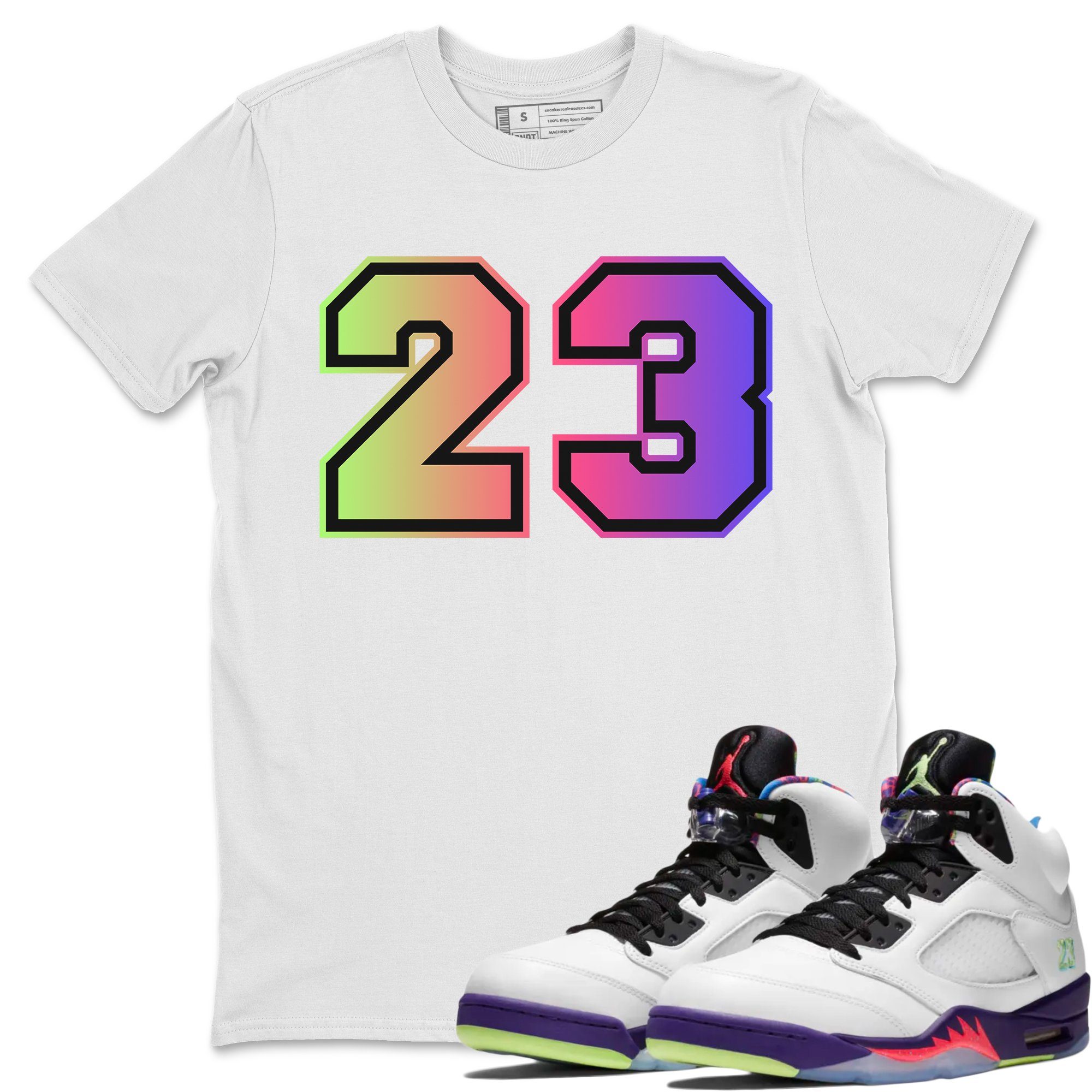 23 Unisex Tshirt – Air Jordan 5 Ghost Green