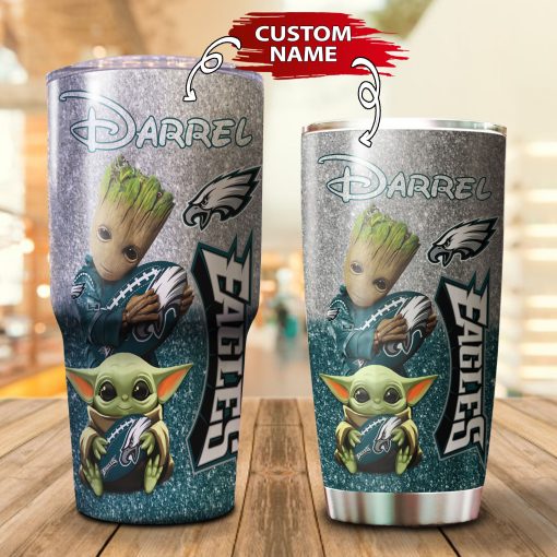 24-Philadelphia Eagles Personalized-Tumbler Cup 20oz, 30oz, Combo 20oz+30oz