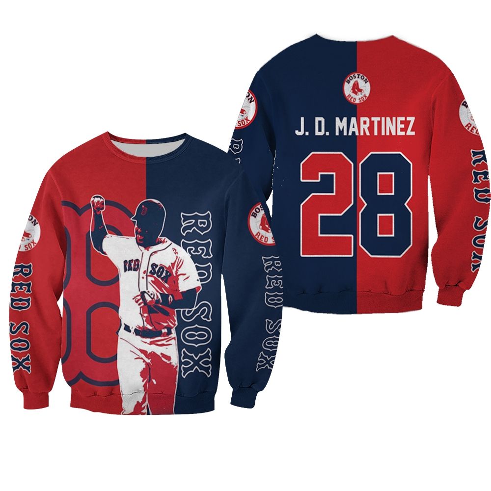 28 J D Martinez Boston Red Sox Sweater
