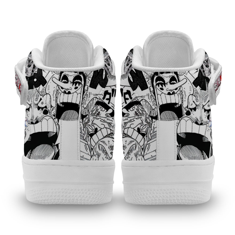 2 Bon Clay Sneakers Air Mid One Piece Custom Anime Shoes Mix Manga