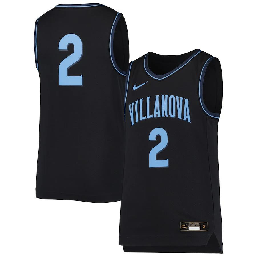 2 Villanova Wildcats Youth Team Basketball Player Stitched Jersey – Navy
