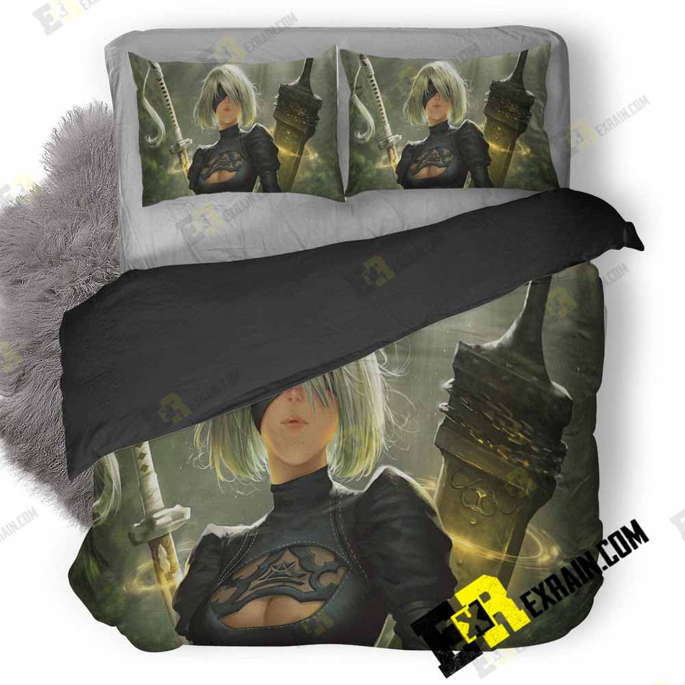 2B Nier Automata Fan Art I 3D Customized Duvet Cover Bedding Set