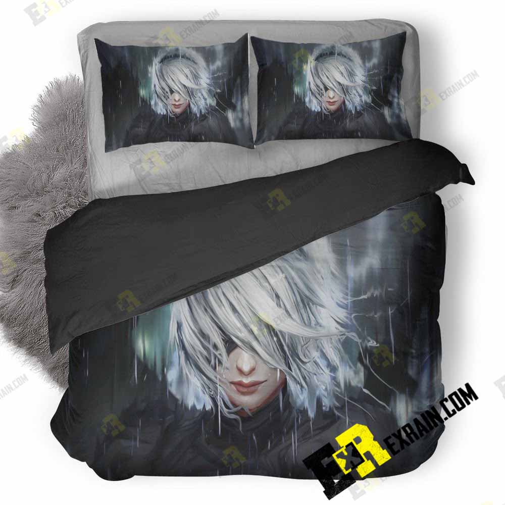 2B Nier Automata Girl Art Sc 3D Customized Duvet Cover Bedding Set