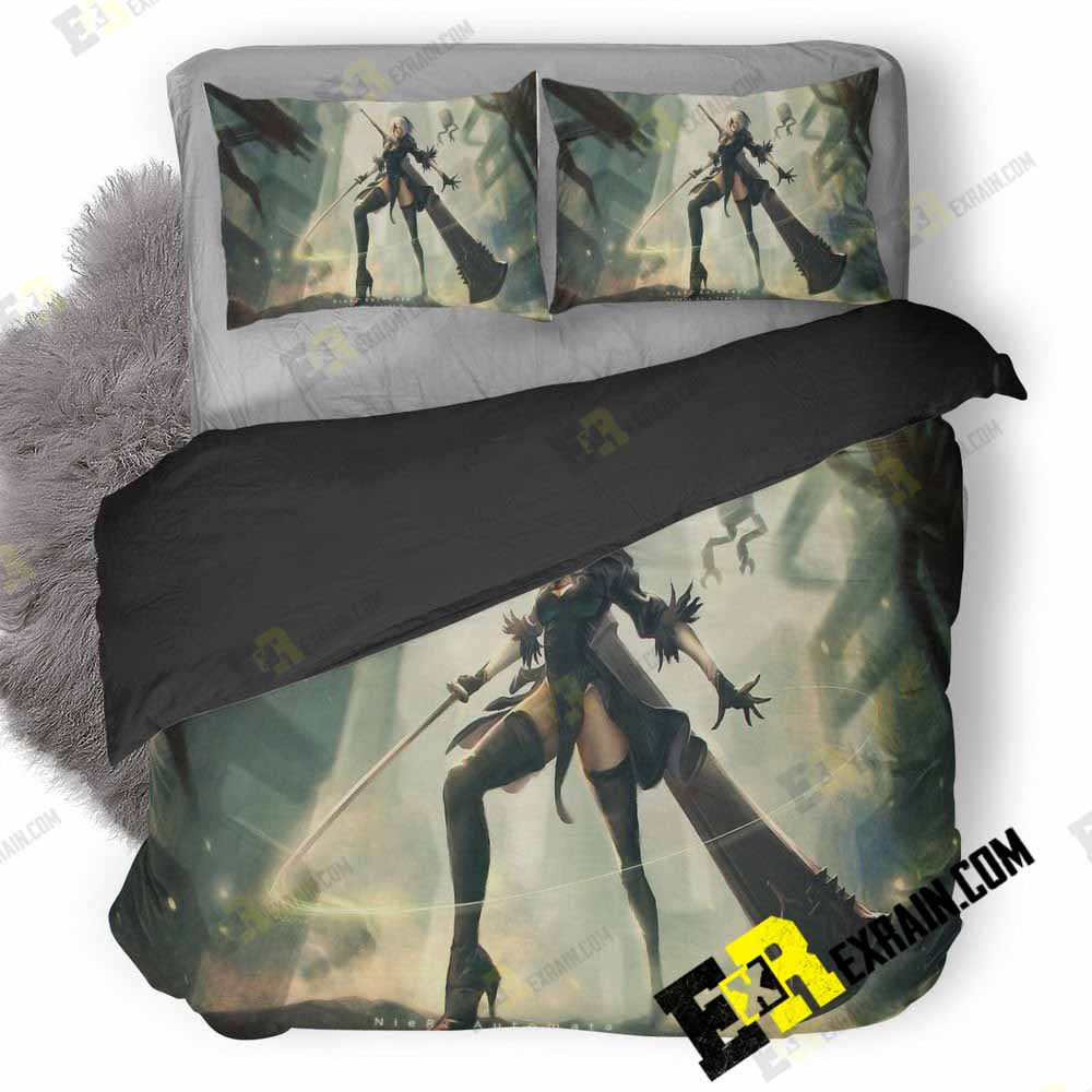 2B Nier Automata Hd 52 3D Customized Duvet Cover Bedding Set
