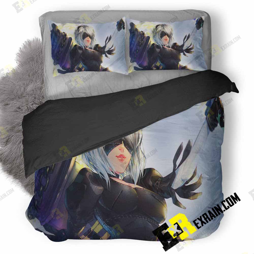 2B Nier Fanart H3 3D Customized Duvet Cover Bedding Set