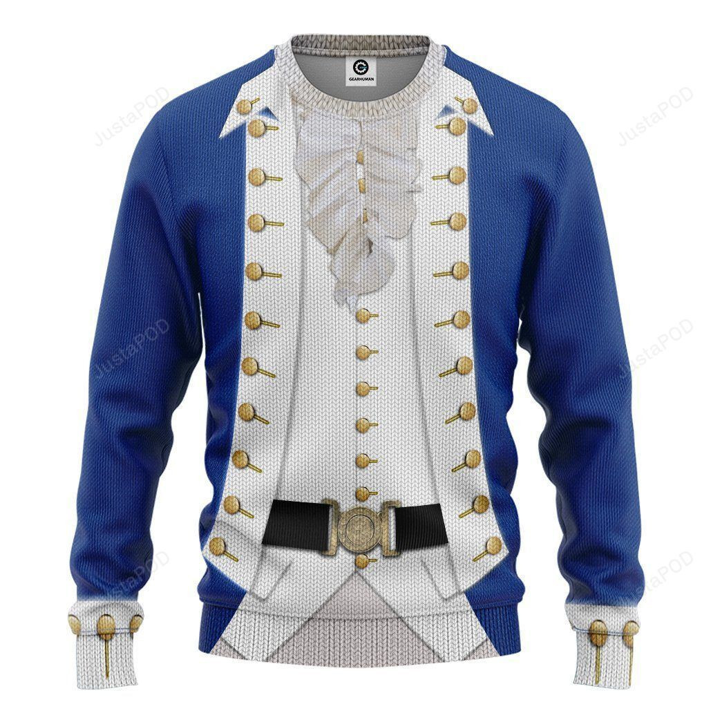 3D Alexander Hamilton Christmas Sweater