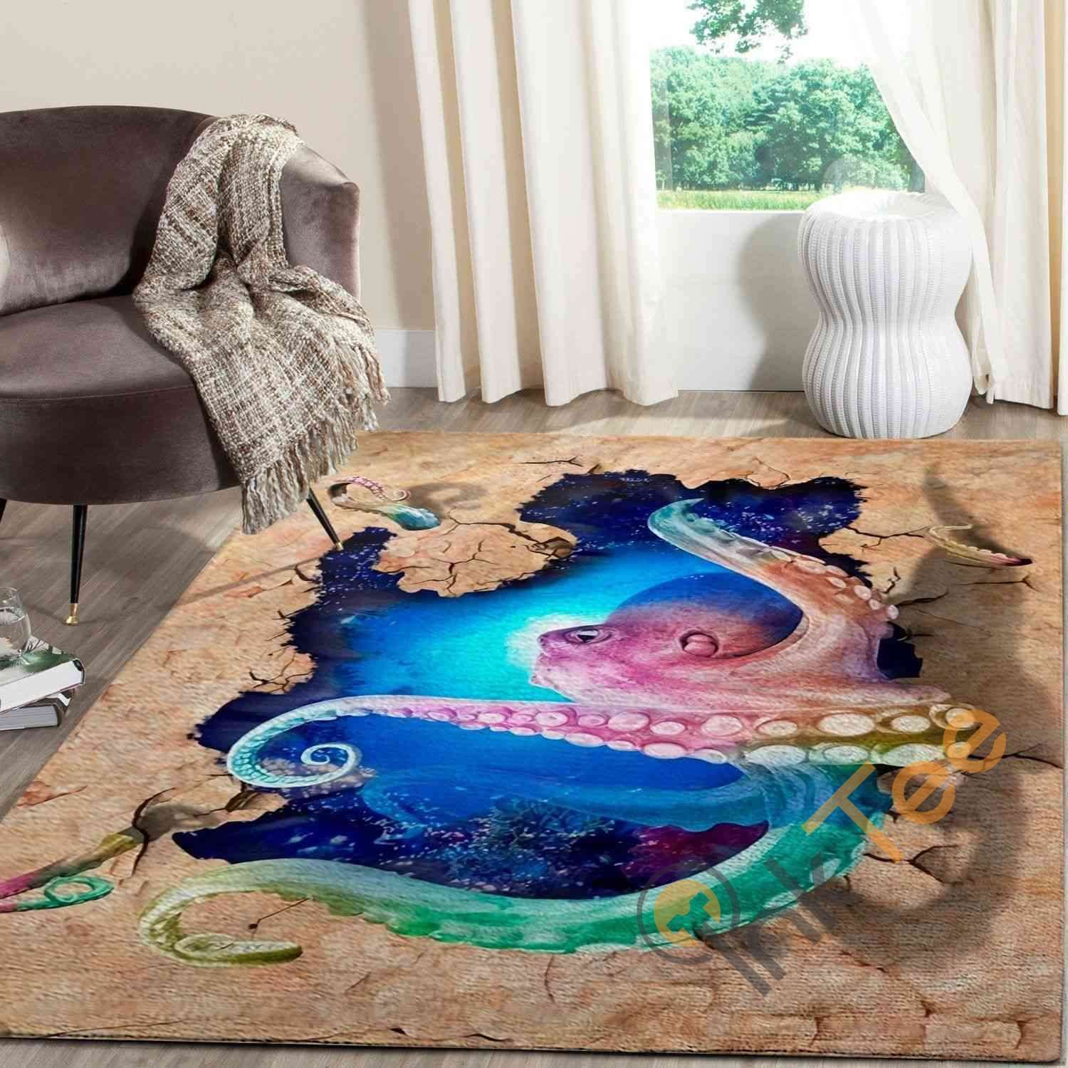 3d Area Rectangle Rug