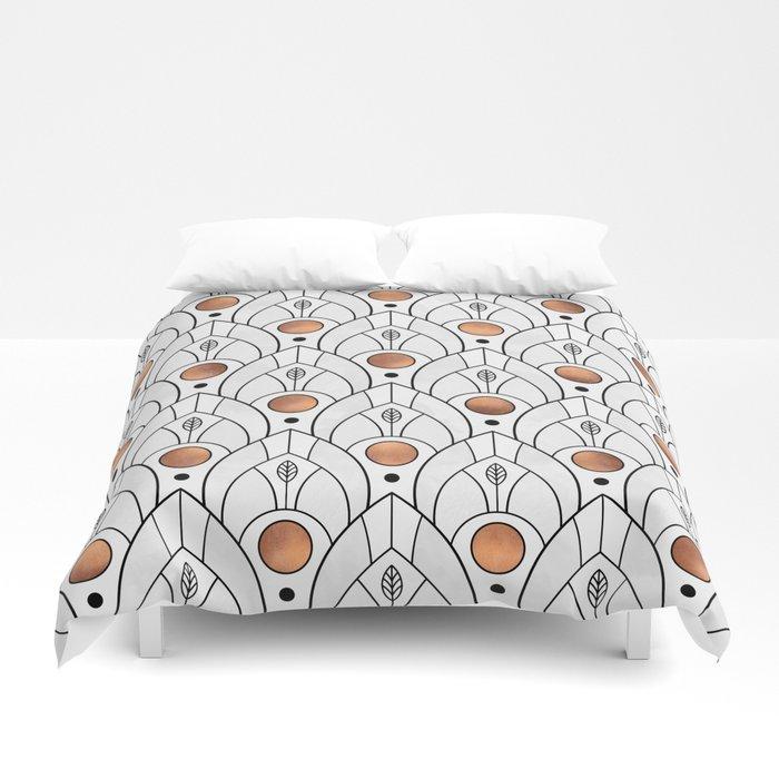 3D Art Deco Leaves Version Duvet Cover Bedding Set