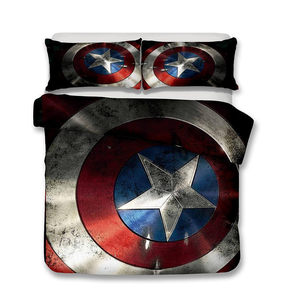 3D Art Pattern Marvel The Avengers Captain America/ Coveretteven Rogerss 3D Customized Duvet Cover Bedding Set