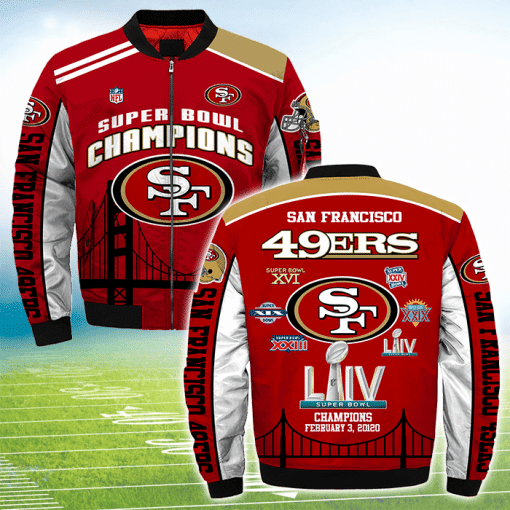 3D Bomber Jacket San Francisco 49Ers Football Club Printful 3D Full Bomber Jacket