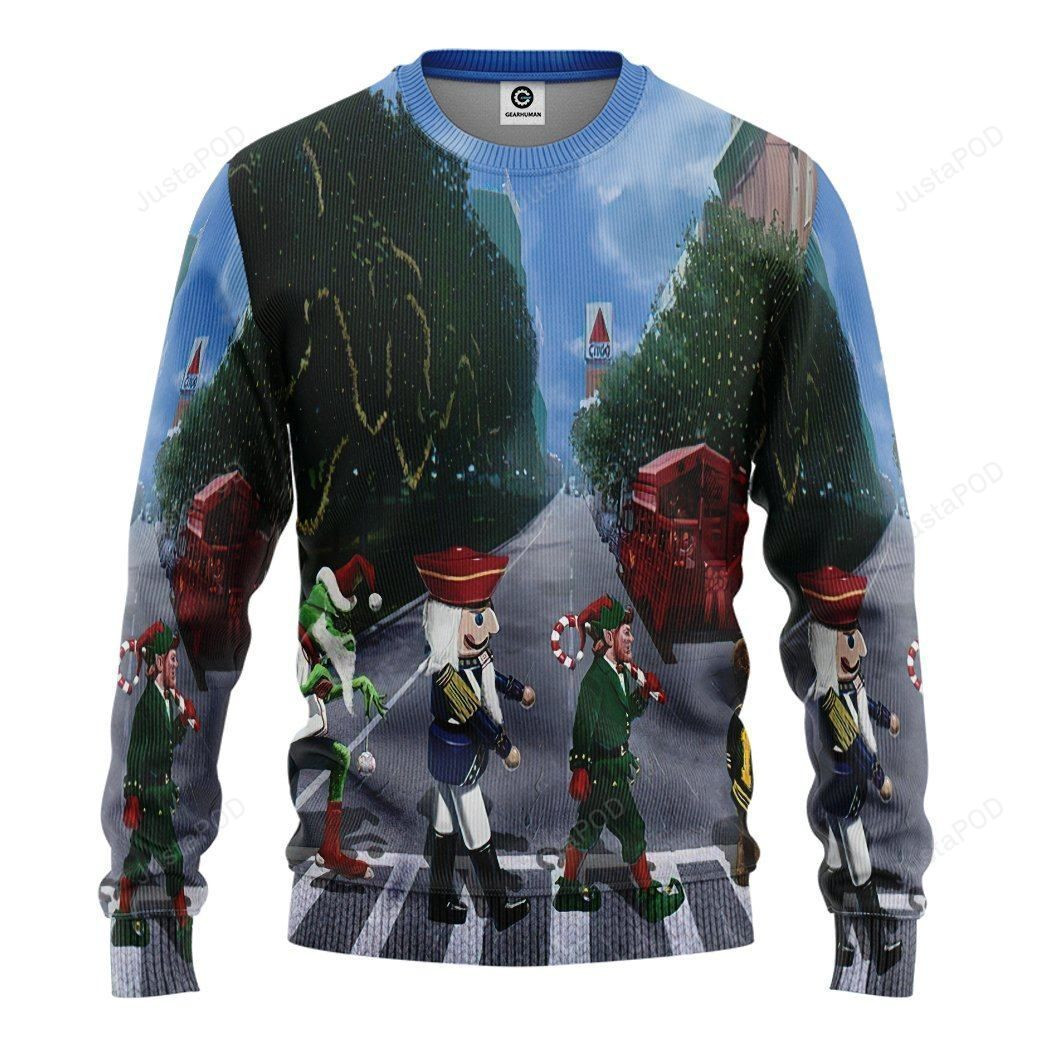 3D Christmas Abbey Road Sweater Christmas
