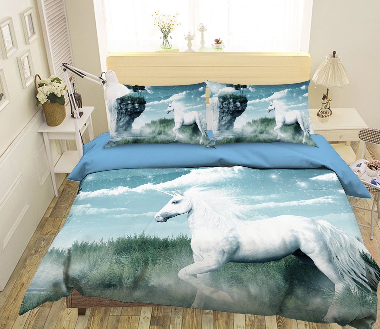 3D Colorful Feathers 173 Duvet Cover Bedding Set