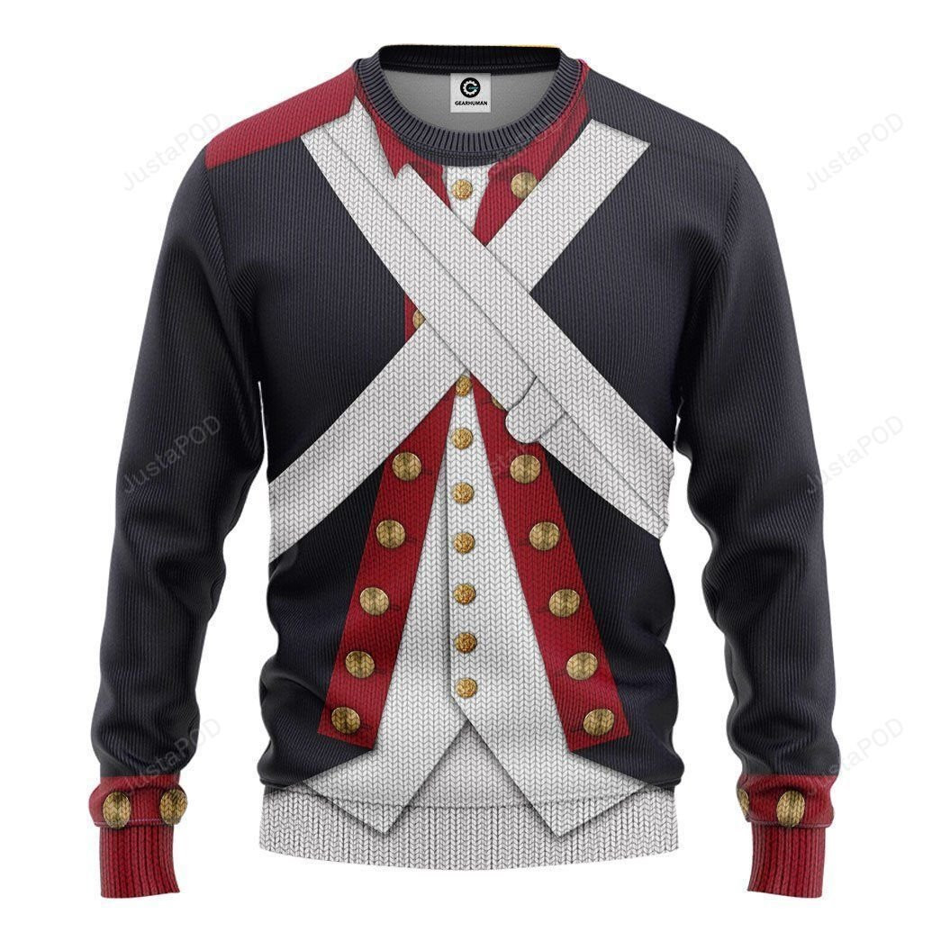 3D Continental Army Christmas Sweater