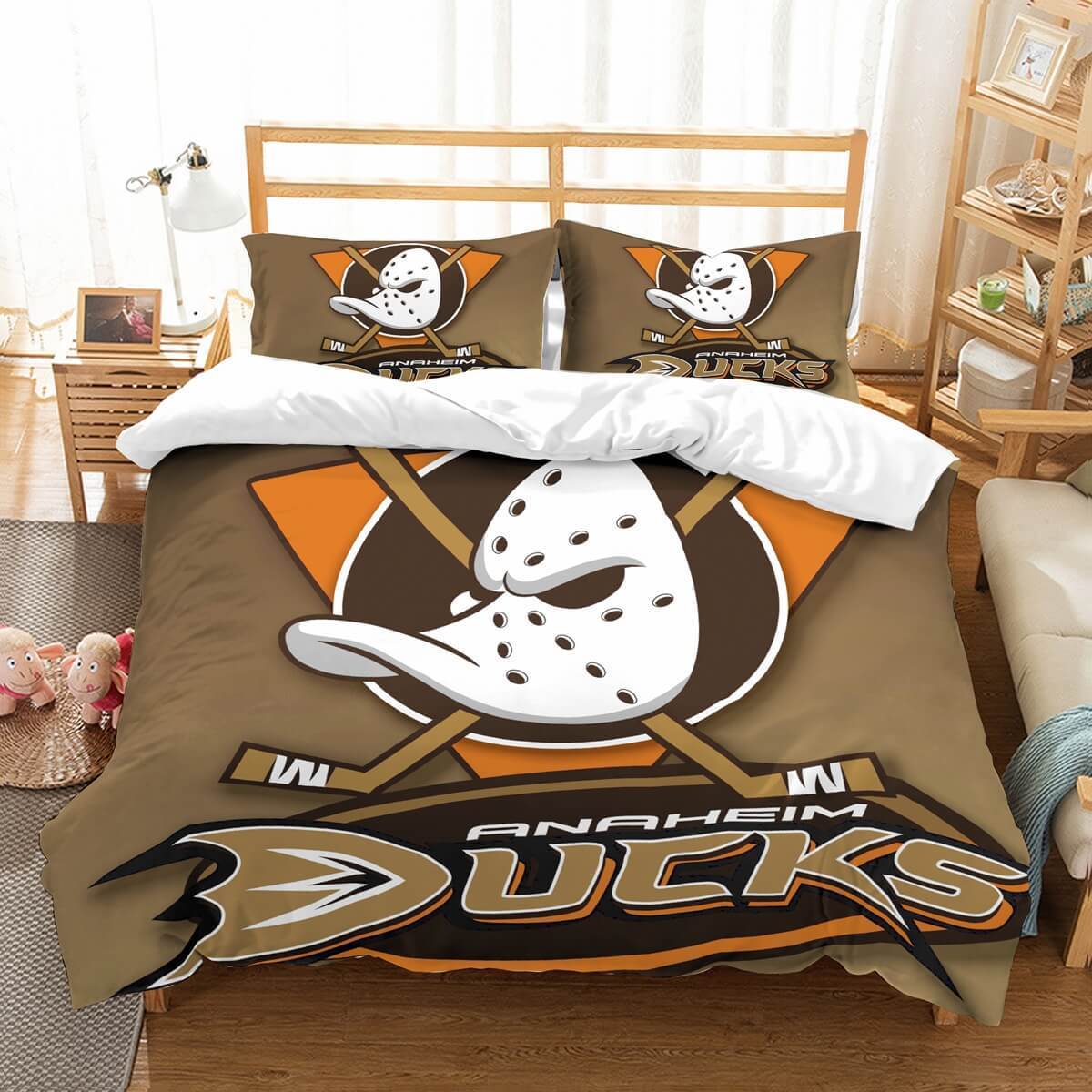 3D Customize Anaheim Ducks Et Et Bed 3D Customized Duvet Cover Bedding Set