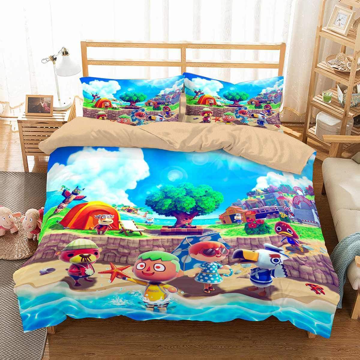 3D Customize Animal Crossing Customized Duvet Cover Bedding Set