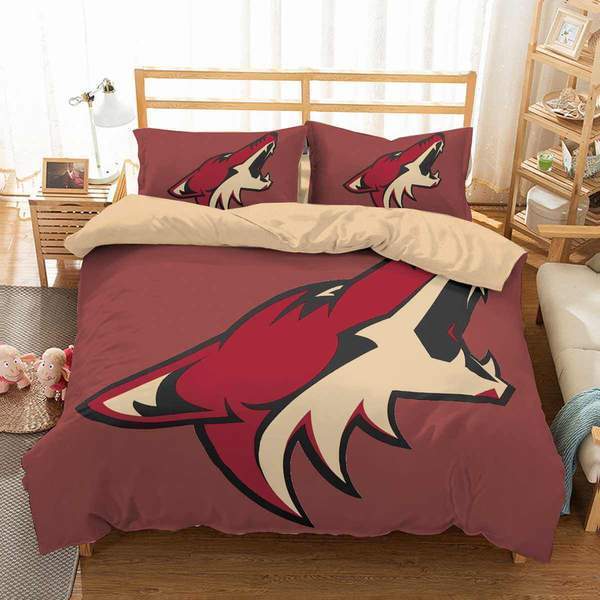 3D Customize Arizona Coyotes 3D Customized Duvet Cover Bedding Set