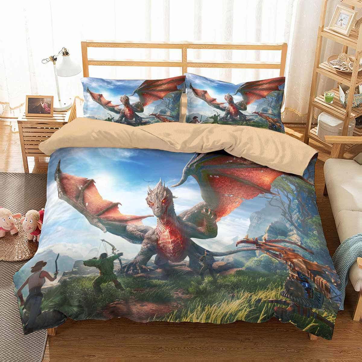 3D Customize Ark Park Customized Duvet Cover Bedding Set