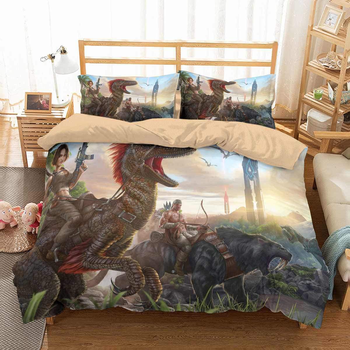 3D Customize Ark Survival Evolved Customized Duvet Cover Bedding Set