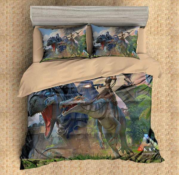 3D Customize Ark Urvival Evolved 3D Customized Duvet Cover Bedding Set