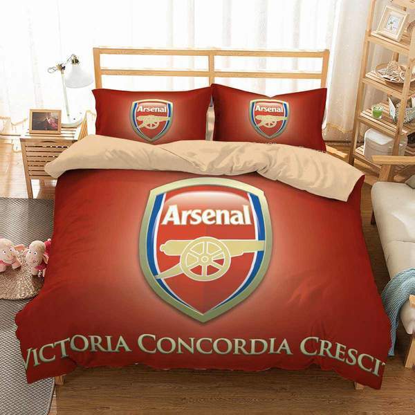 3D Customize Arsenal F.C. 3D Customized Duvet Cover Bedding Set