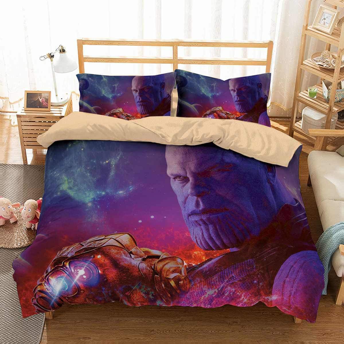 3D Customize Avengers Infinity War Thanos Customized Duvet Cover Bedding Set